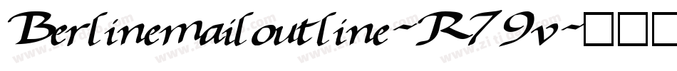 Berlinemailoutline-R79v字体转换