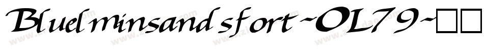 Bluelminsandsfort-0L79字体转换