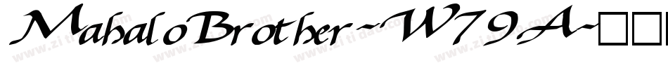 MahaloBrother-W79A字体转换