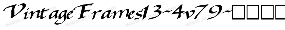 VintageFrames13-4v79字体转换