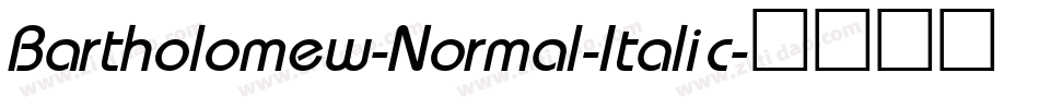 Bartholomew-Normal-Italic字体转换