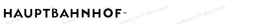 hauptbahnhof字体转换
