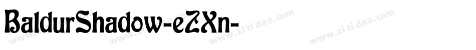 BaldurShadow-eZXn字体转换