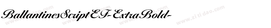 BallantinesScriptEF-ExtraBold字体转换