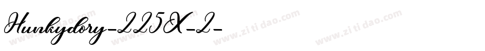 Hunkydory-225X-2字体转换