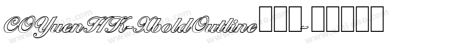 COYuenHK-XboldOutline手机版字体转换