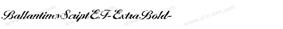 BallantinesScriptEF-ExtraBold字体转换