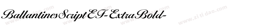 BallantinesScriptEF-ExtraBold字体转换