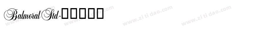 BalmoralStd字体转换