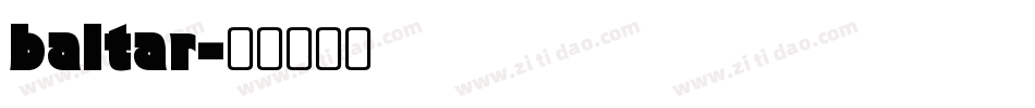 baltar字体转换