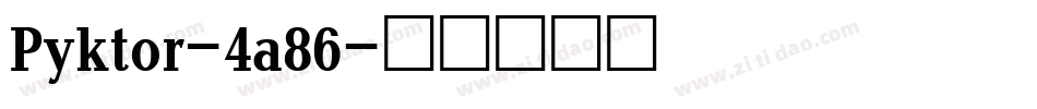 Pyktor-4a86字体转换