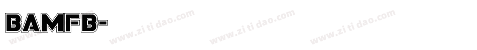 bamfb字体转换