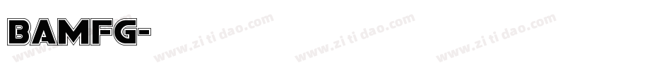 bamfg字体转换