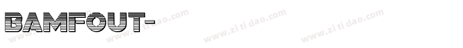 bamfout字体转换
