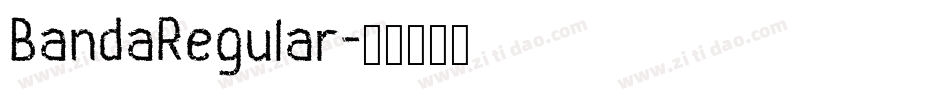 BandaRegular字体转换