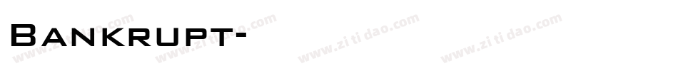 Bankrupt字体转换
