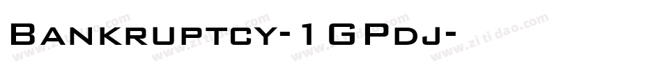 Bankruptcy-1GPdj字体转换