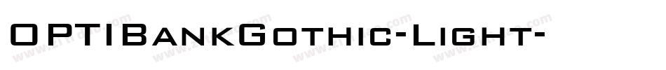 OPTIBankGothic-Light字体转换