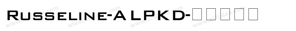 Russeline-ALPKD字体转换