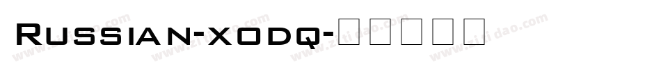 Russian-xodq字体转换