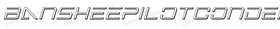 BansheePilotCondensedItalic-DvE3字体转换