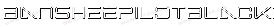 BansheePilotBlackItalic-ZAZZ字体转换