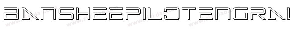 BansheePilotEngravedItalic-qgmq字体转换