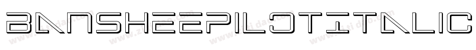 BansheePilotItalic-6qL1字体转换