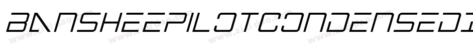 BansheePilotCondensedItalic-DvE3字体转换