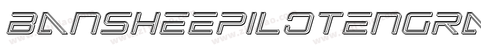 BansheePilotEngravedItalic-qgmq字体转换