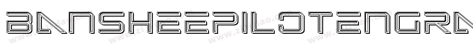 BansheePilotEngravedItalic-qgmq字体转换