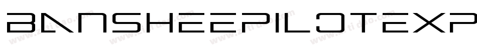 BansheePilotExpandedItalic-JLEK字体转换