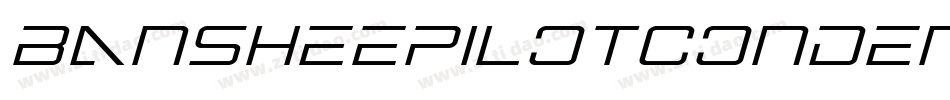 BansheePilotCondensedItalic-DvE3字体转换