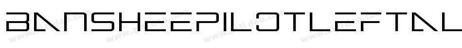 BansheePilotLeftalic-lm5w字体转换