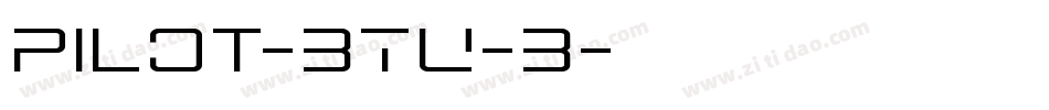 Pilot-3TU-3字体转换