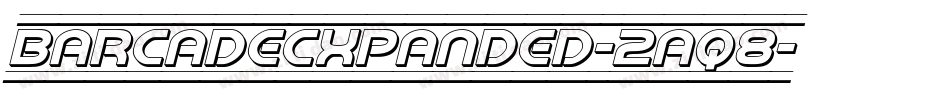 BarcadeExpanded-2aq8字体转换