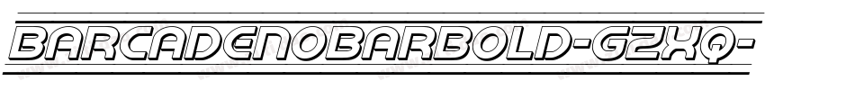 BarcadeNoBarBold-gzXq字体转换
