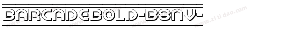 BarcadeBold-B8nV字体转换