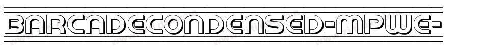 BarcadeCondensed-MPwe字体转换