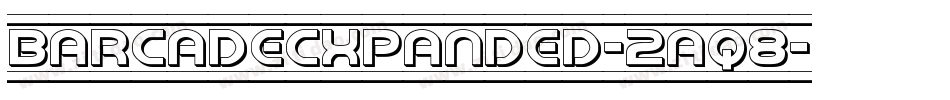BarcadeExpanded-2aq8字体转换