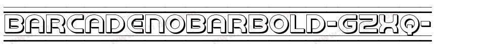 BarcadeNoBarBold-gzXq字体转换