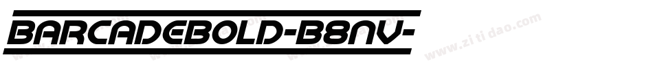 BarcadeBold-B8nV字体转换