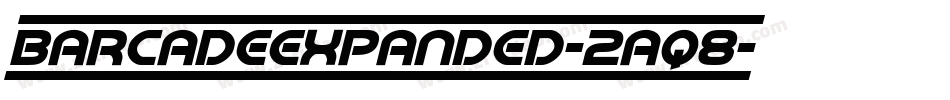 BarcadeExpanded-2aq8字体转换