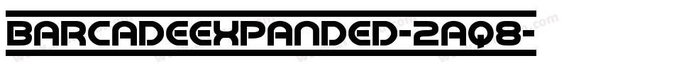 BarcadeExpanded-2aq8字体转换