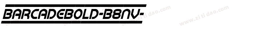 BarcadeBold-B8nV字体转换