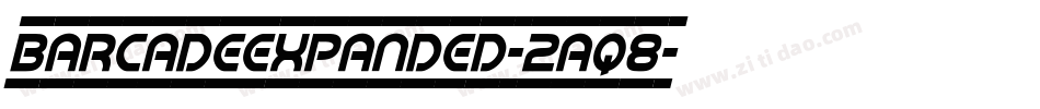 BarcadeExpanded-2aq8字体转换