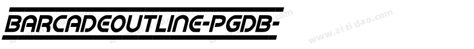 BarcadeOutline-PgdB字体转换