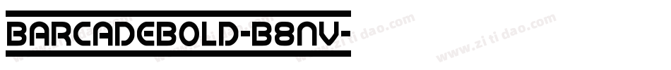 BarcadeBold-B8nV字体转换