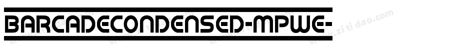 BarcadeCondensed-MPwe字体转换