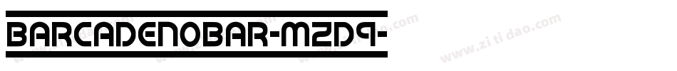 BarcadeNoBar-mzD9字体转换
